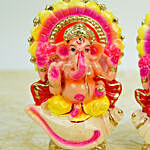 Laxmi n Ganesha Idols on Shankh