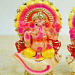 Laxmi n Ganesha Idols on Shankh