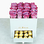Hues Of Purple Roses And Chocolates