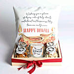 Diwali Gifts Hamper With Printed Cushion