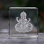 Crystal Engraved Ganesha Idol