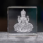 Crystal Engraved Laxmi Ganesha Idol