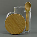 Personalised Glass Mug with Bamboo Lid n Spoon