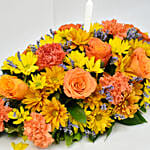 Colorful Flowers Table Arrangement