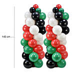 UAE Flag Color Balloons Stand