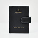 Personalised Passsport Holder Black