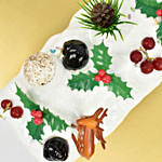 Plum Cake with Christmas Decoration