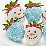 Set of 6 Snowman Chocolate Dipped Strawberries