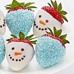 Set of 6 Snowman Chocolate Dipped Strawberries