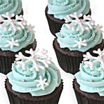 Snowflakes Cupcake 6 Pcs