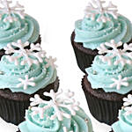 Snowflakes Cupcake 6 Pcs