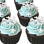 Snowflakes Cupcake 6 Pcs