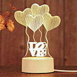 Valentines Day Cupcakes n LOVE Led Lamp