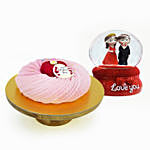 Valentines Love Cake With Globe