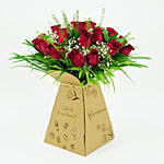 Passionate 20 Red Roses Bunch