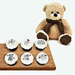Valentines Day Cupcakes n Teddy