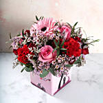 Valentines Flowers with Ferrero Rocher