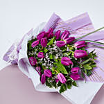 Purple Tulips Beauty Bouquet