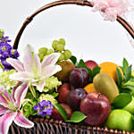 Flowers and Fruits in Basket
