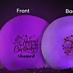 Happy Birthday Luminous Lamp with Engraving 10cm