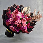 Garden Roses & Astilbe Bouquet