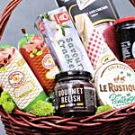 Cheese Salami and Condiments Basket