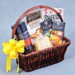 Cheese Treats and Coffee Gift Basket