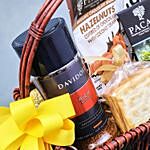 Cheese Treats and Coffee Gift Basket