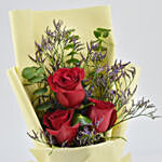 Patchi Chocolate Platter with Bunch of 3 Red Roses