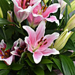 Pink Lilies Deluxe Bouquet
