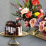 Relam of Flowers Beauty with cake