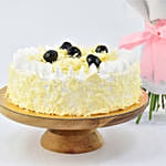 Sugar Free White Forest Cake and Flowers