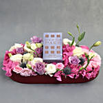 Floral Bed in Premium Tray with Guess Perfume