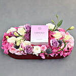 Floral Bed in Premium Tray with Versace Perfume