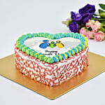 Heart Shape Parents Day Chocolate Cake