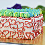 Heart Shape Parents Day Chocolate Cake