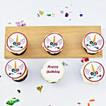 Unicorn Theme Birthday Cupcakes