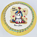 Happy Birthday Unicorn One Kg Chocolate Cake