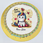 Happy Birthday Unicorn One Kg Chocolate Cake