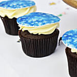Princess Elsa Birthday Chocolate  Cake with Cupcakes