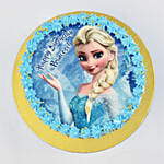 Princess Elsa Birthday Vanilla Cake Half kg
