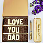 Love You Dad Chooclates and Pen Set