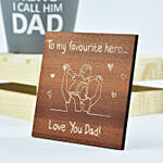 Chrysanthemum Plant for Dad and Plaque