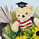 Congrats Graduate Flowers and Teddy