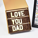 Personalised Love U Dad Frame With Chocolates