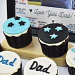 Starry Cupcake For Dad