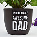 Unbeleafably Awesome Dad Syngonium Plant