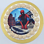 Spiderman Birthday Vanilla Cake 4 Portion