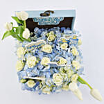 Baby Boy Flowers Box