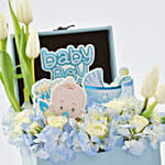 Baby Boy Flowers Box